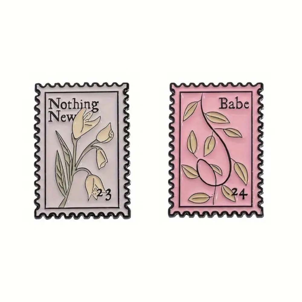 BABE & NOTHING NEW STAMP PINS RED ERA- TAYLOR PIN